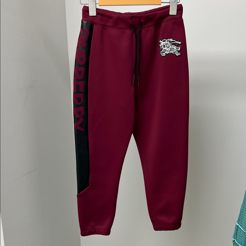 Burberry Joggers with Black Accents